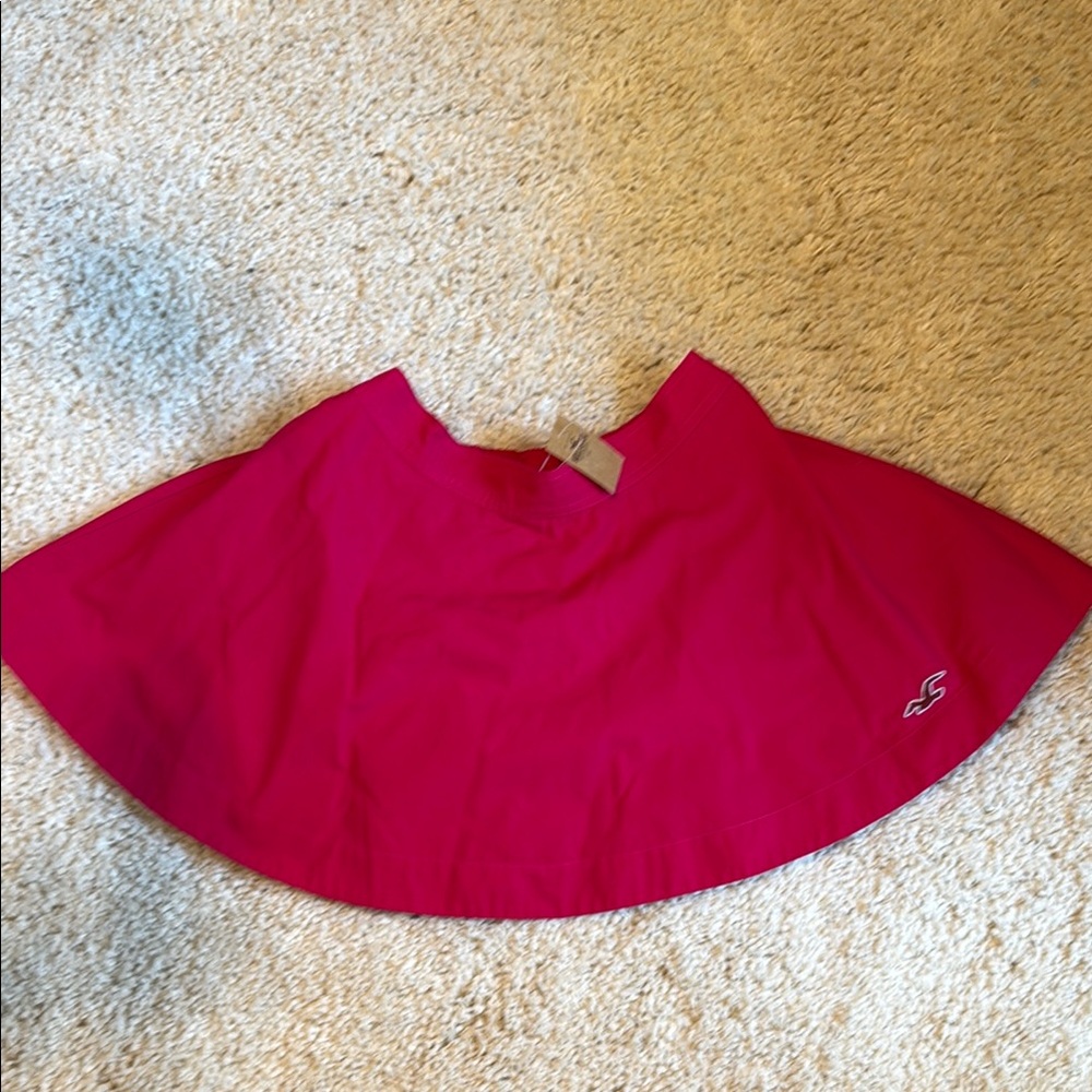 Hot pink Women's short Skirt Small Hollister cotton new super cute with scrunch